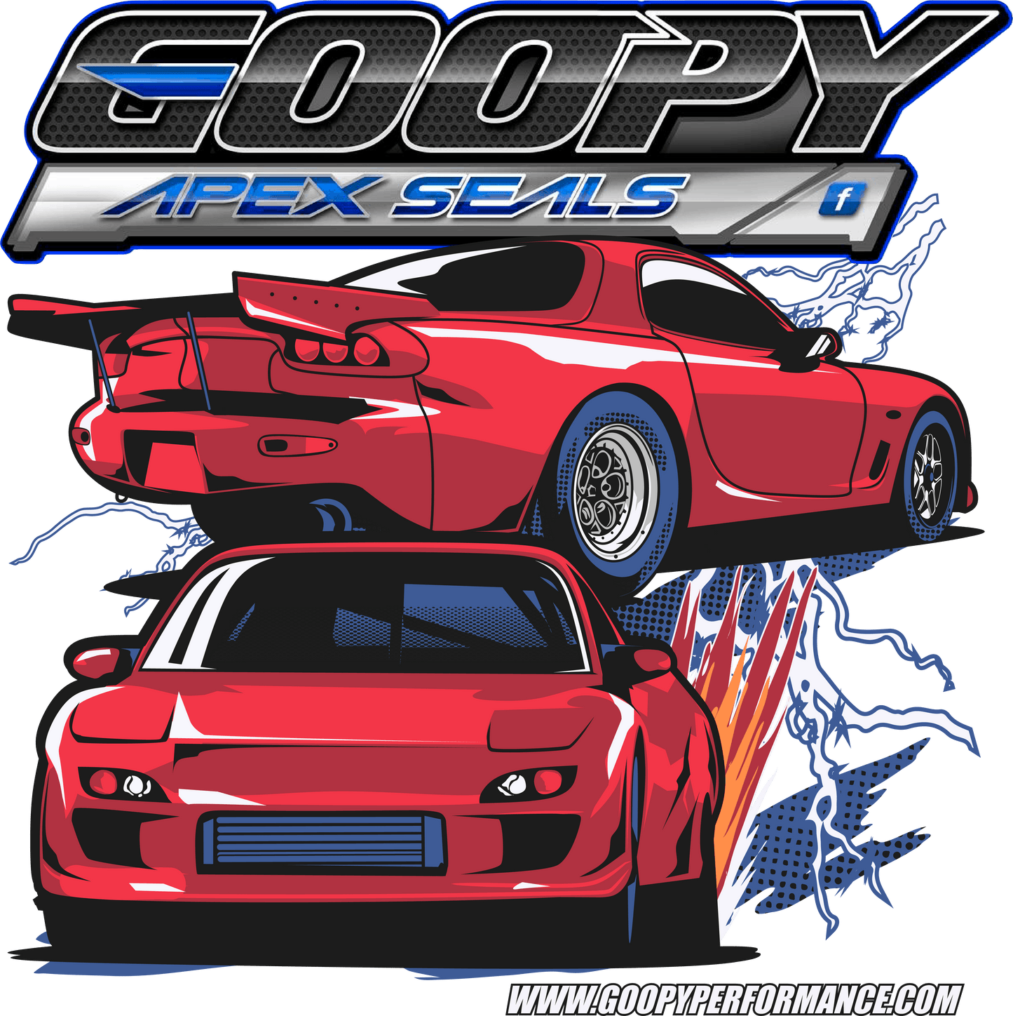 Goopy Performance Exclusive Second and Third-Gen RX-7 T-shirt